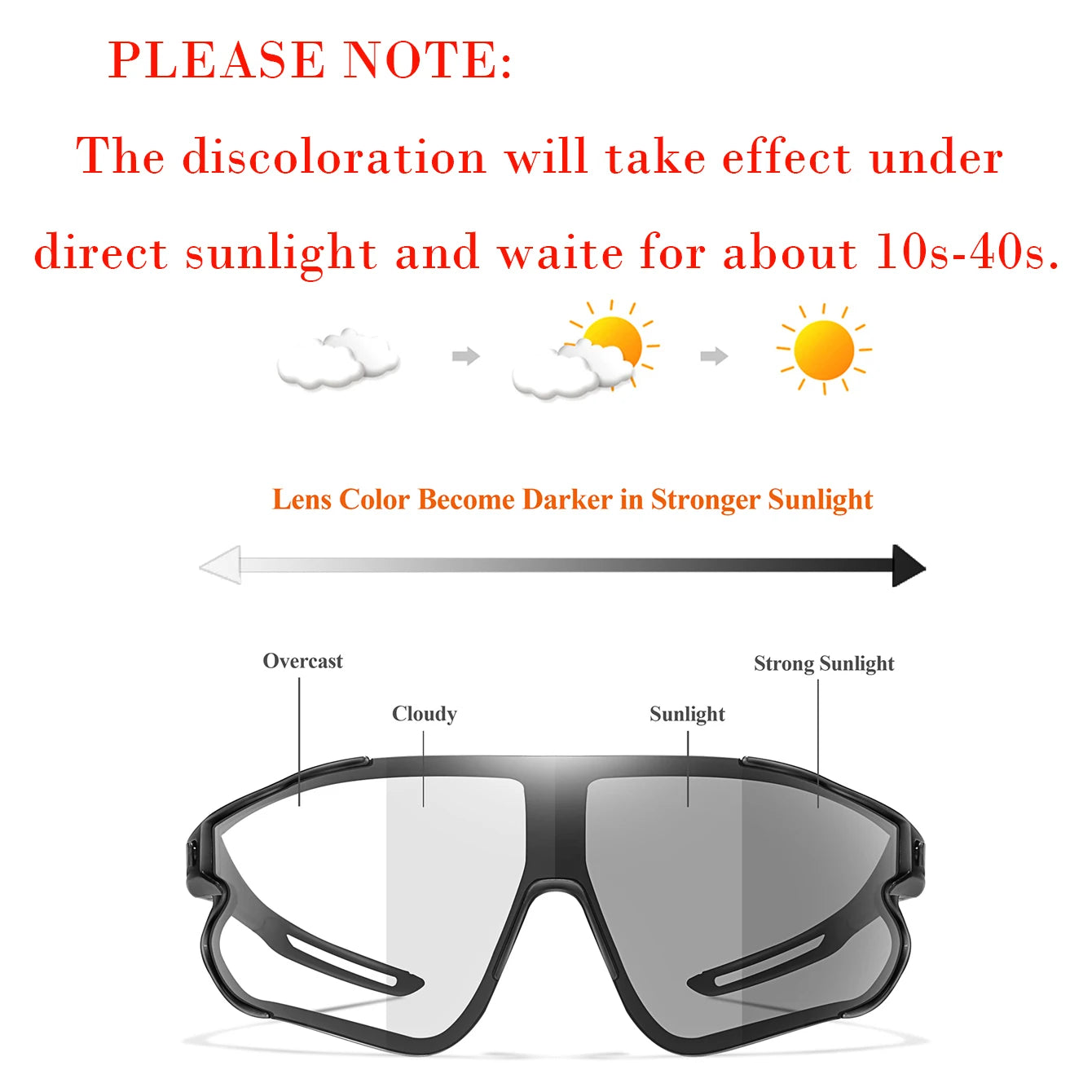 Chameleon Pro-Vision Photochromic Cycling Glasses