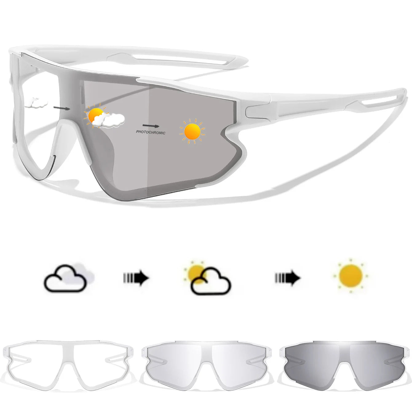 Chameleon Pro-Vision Photochromic Cycling Glasses