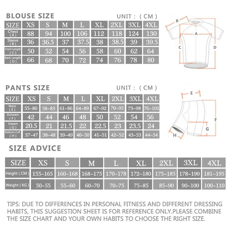 2025 RCN Team Cycling Jersey Set