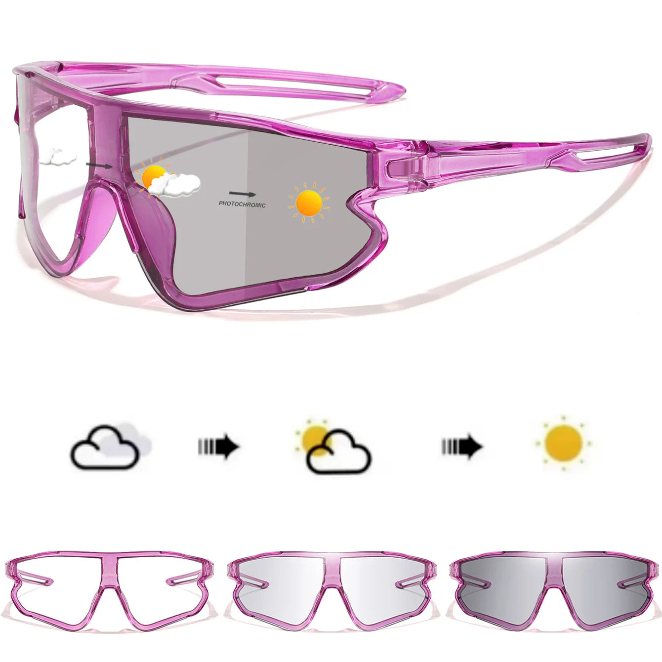 Chameleon Pro-Vision Photochromic Cycling Glasses
