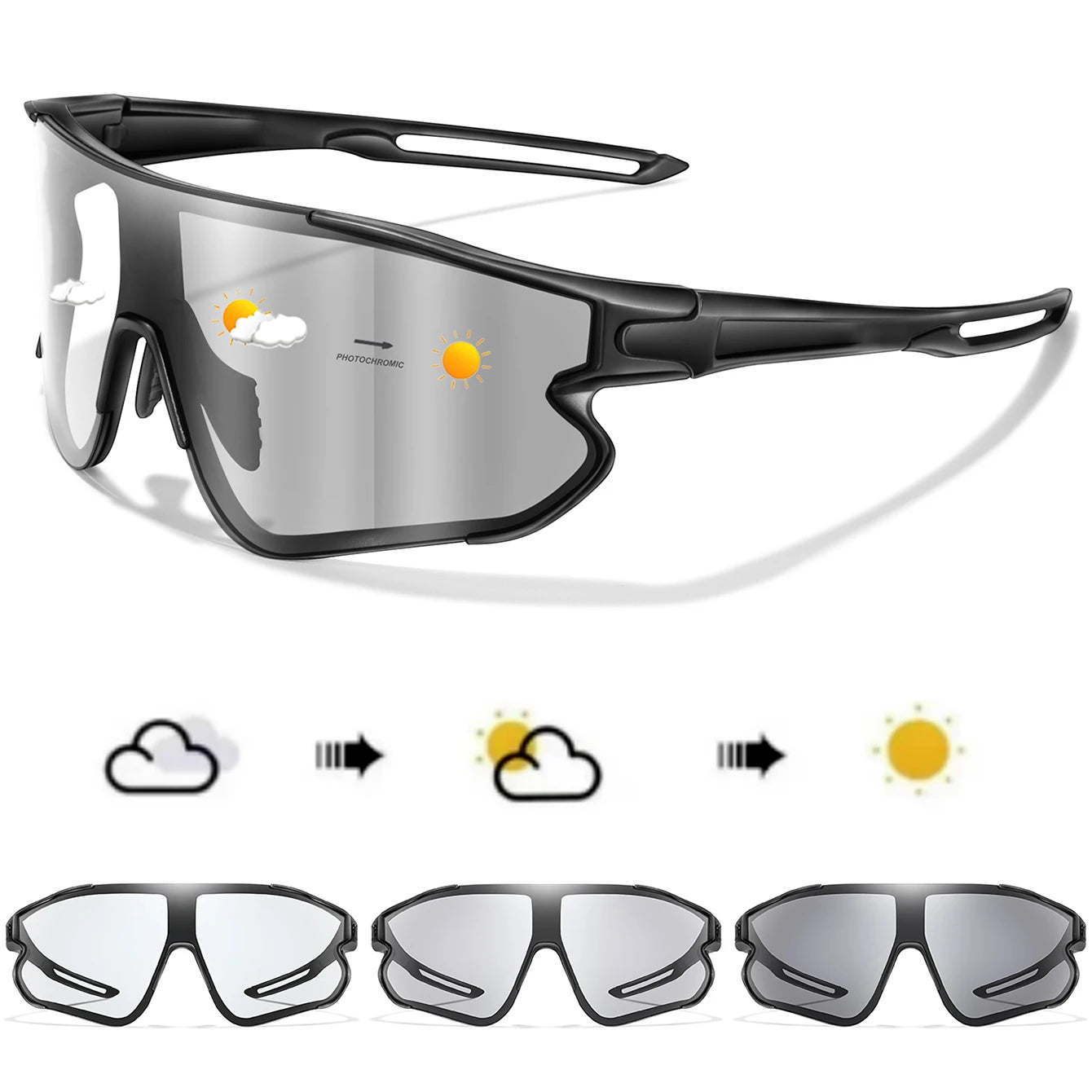 Chameleon Pro-Vision Photochromic Cycling Glasses